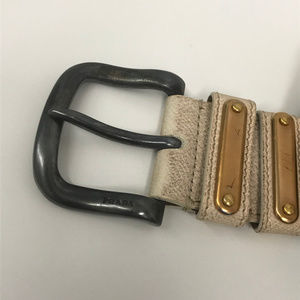 Prada Accessories - PRADA Leather Belt w Gold Tone Grommets SZ 90 36 Prada Accessories - PRADA Leather Belt w Gold Tone Grommets SZ 90 36